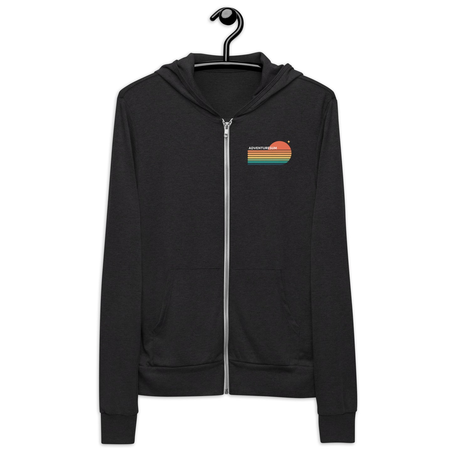 AdventureSum Retro Sun Unisex zip hoodie